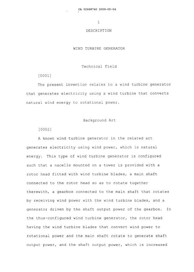 Canadian Patent Document 2668740. Description 20090504. Image 1 of 27