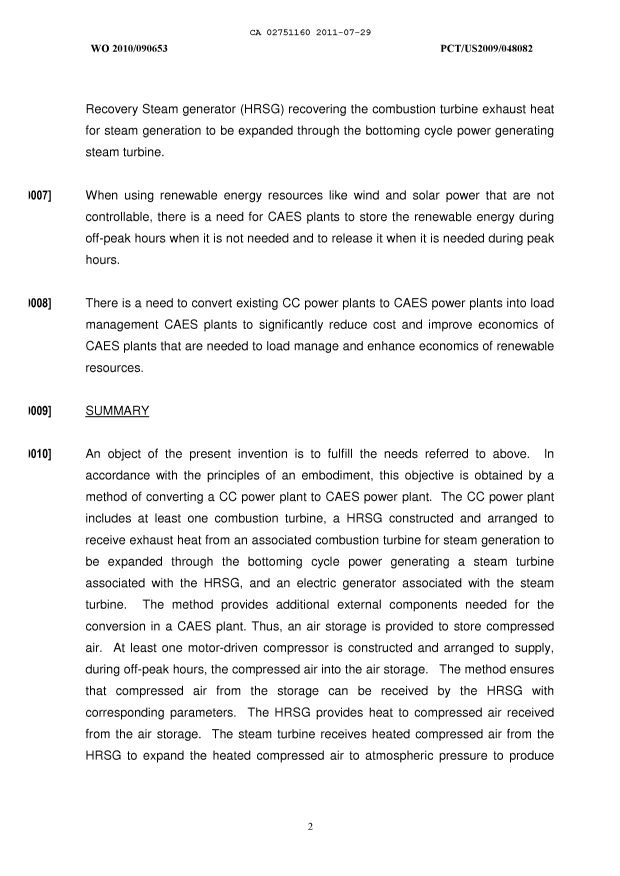 Document de brevet canadien 2751160. Description 20111110. Image 2 de 8